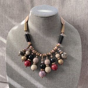 Multi-color beaded necklace